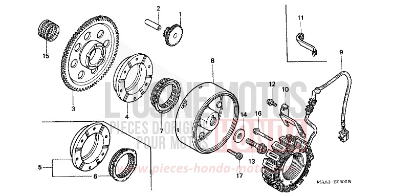 GENERATOR von Shadow REARL SEDONA RED (R223Q) von 1997