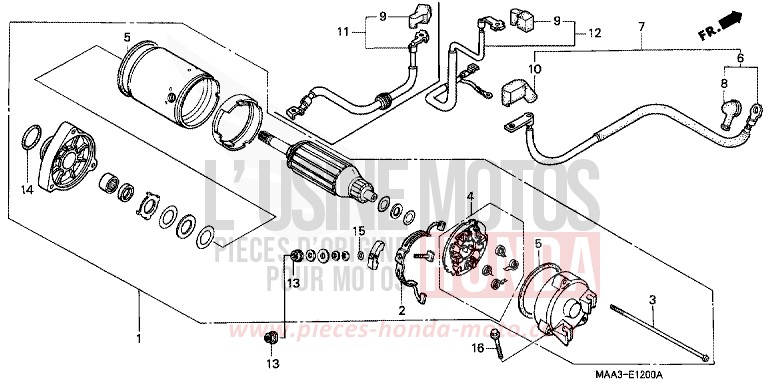 ANLASSER von Shadow REARL SEDONA RED (R223U) von 1998