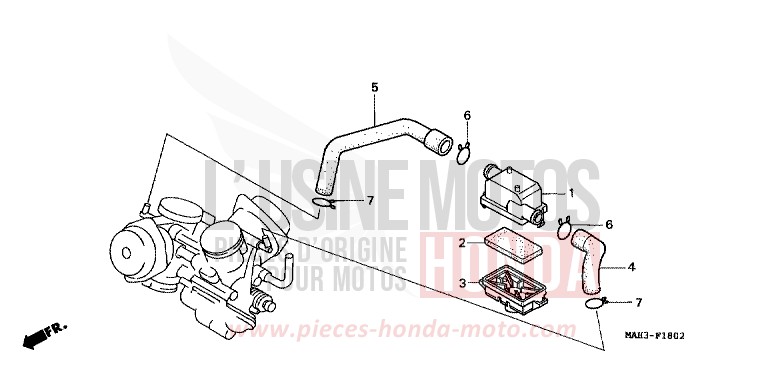 ZUSATZ-LUFTFILTER von Shadow SCHWARZ (NH1) von 1999