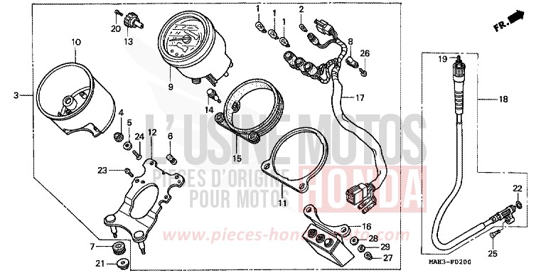 MESSGERAET von Shadow REARL SEDONA RED (R223) von 1999