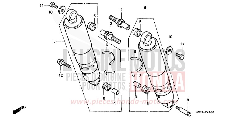 KISSEN, HINTEN von Shadow REARL SEDONA RED (R223) von 1999