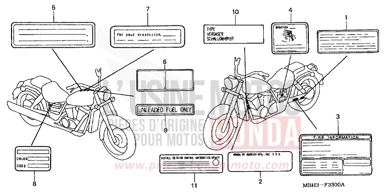 WARNETIKETT von Shadow SCHWARZ (NH1K) von 1998