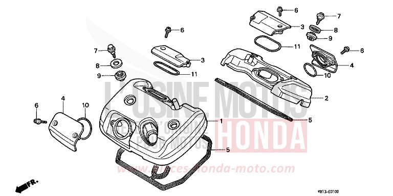 ZYLINDERKOPFDECKEL von Shadow SCHWARZ (NH1) von 1992