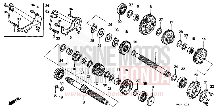 GETRIEBE von Shadow SCHWARZ (NH1K) von 1992