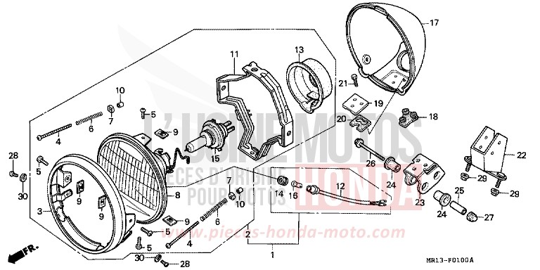 SCHEINWERFER von Shadow CANDY GLORY RED-U (R101) von 1992