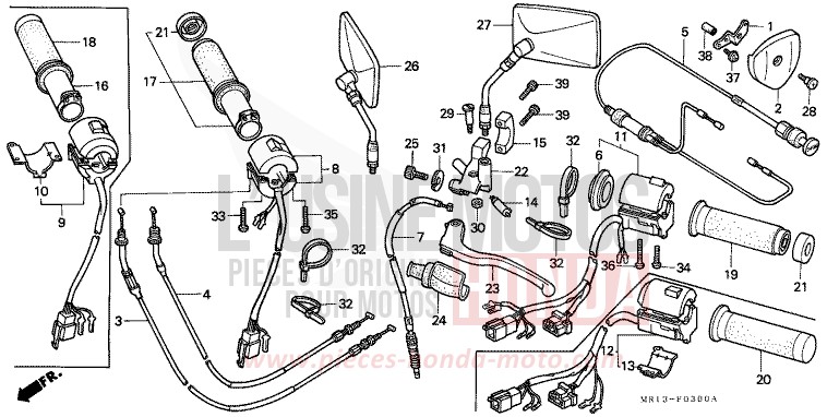 SCHALTER/KABEL von Shadow CANDY GLORY RED-U (R101K) von 1992