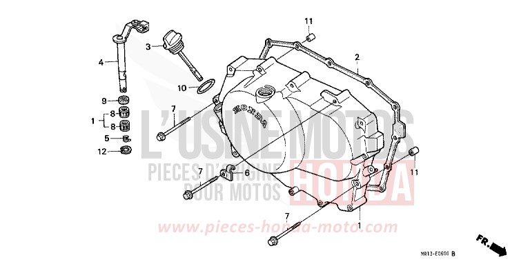 KURBELGEHAEUSEABDECKUNG von Shadow PEARL CORAL REEF BLUE (B140D) von 1992