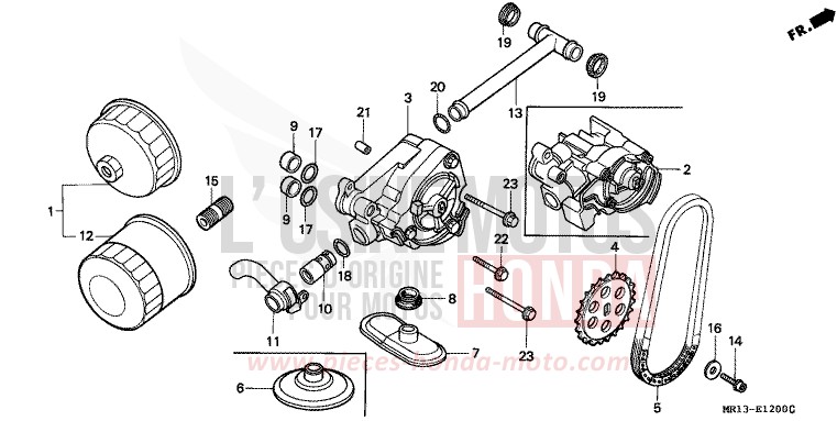 OELFILTER/OELPUMPE von Shadow SCHWARZ (NH1H) von 1993