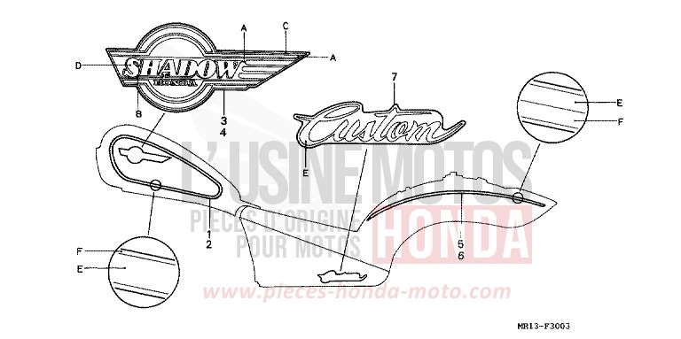 MARKE (4) von Shadow SCHWARZ (NH1K) von 1993