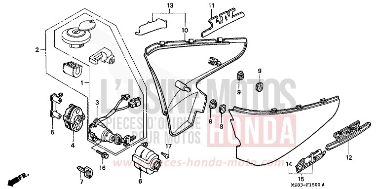 SEITENABDECKUNG von Shadow PEARL CORAL REEF BLUE (B140A) von 1995