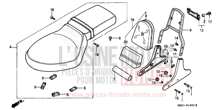 SITZ von Shadow CANDY GLORY RED-U (R101B) von 1996