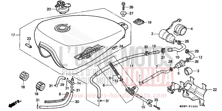 KRAFTSTOFFTANK (1) von Shadow SCHWARZ (NH1H) von 1997