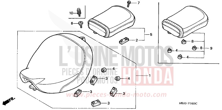 SITZ von Shadow SCHWARZ (NH1) von 1997