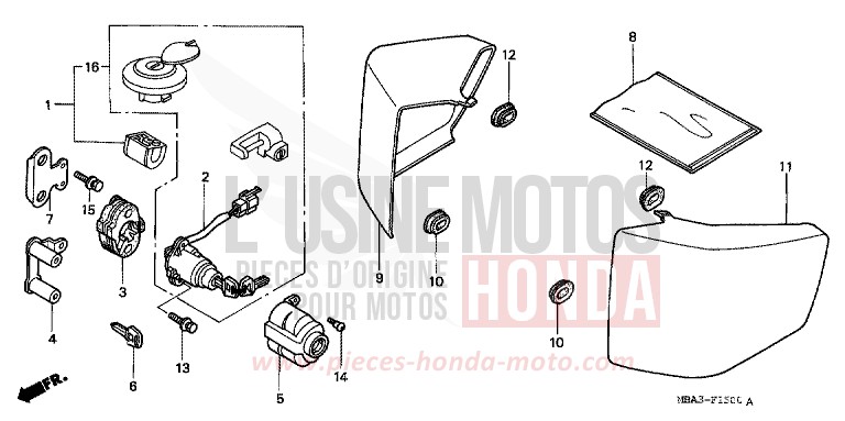 SEITENABDECKUNG von Shadow SCHWARZ (NH1) von 1997