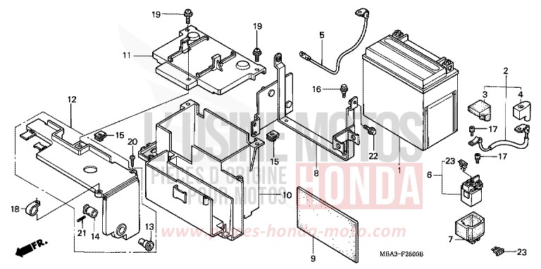 BATTERIE von Shadow SCHWARZ (NH1) von 1997