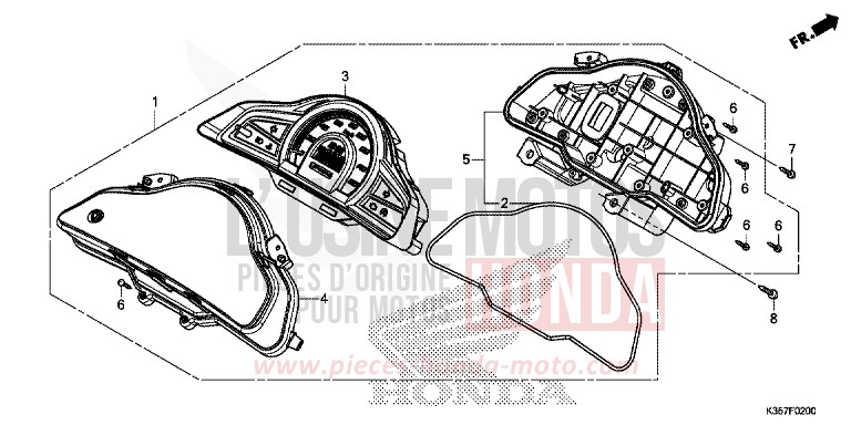 MESSGERAET von PCX M00NDUST SILVER METALLIC (NHB29) von 2015