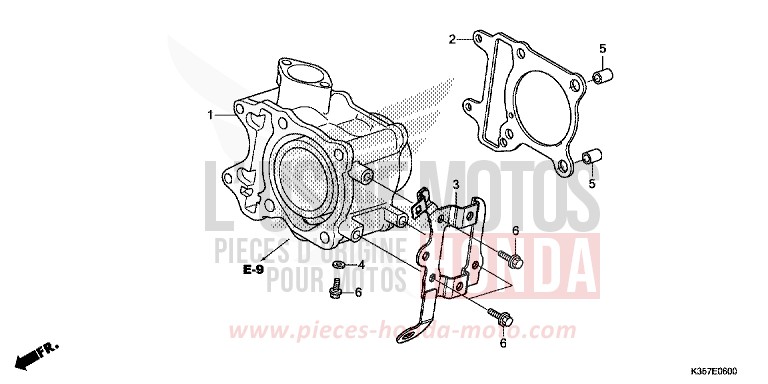 ZYLINDER von PCX MAT CARBONIUM GRAY METALLIC (NHB52) von 2015