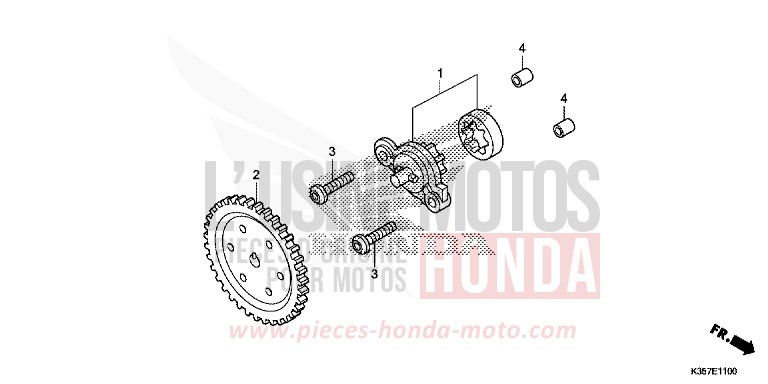 OELPUMPE von PCX MAT CARBONIUM GRAY METALLIC (NHB52) von 2015