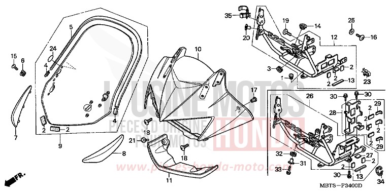 OBERER WINDLAUF von Varadero PEARL BREEZY BLUE (PB341) von 2005