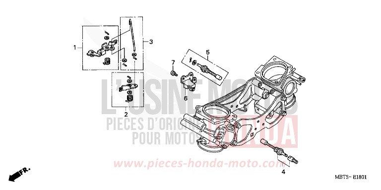 DROSSELKLAPPENGEHAEUSE (EINZELTEILE) von Varadero PEARL BREEZY BLUE (PB341) von 2006