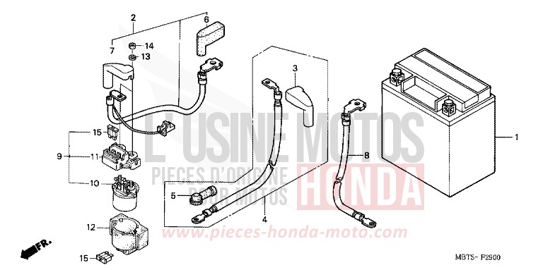 BATTERIE von Varadero SHIELD SILVER METALLIC (NH480) von 2006