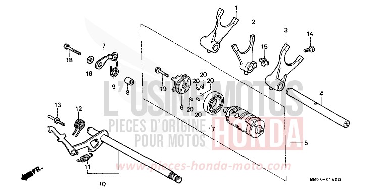 SCHALTTROMMEL von Transalp ANCHOR GRAY METALLIC-U (NH229B) von 1988