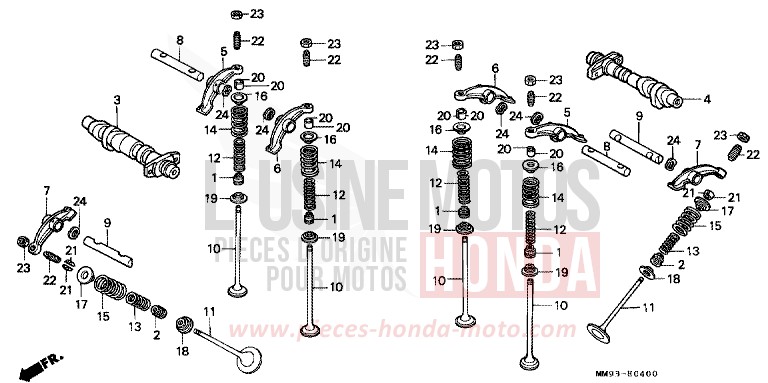 NOCKENWELLE/VENTIL von Transalp PB214H (PB214H) von 1988