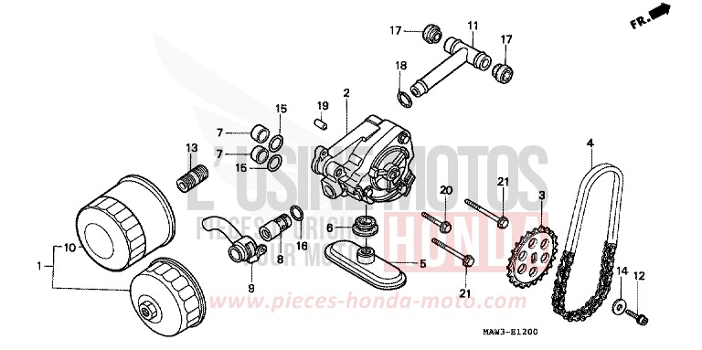 OELFILTER/OELPUMPE von Transalp ANCHOR GRAY METALLIC-U (NH229B) von 1996