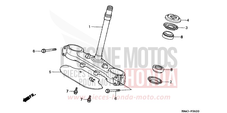 LENKSCHAFT von Transalp ANCHOR GRAY METALLIC-U (NH229B) von 1996