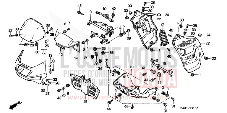 WINDLAUF von Transalp LAPIS BLUE METALLIIC (PB257H) von 1996