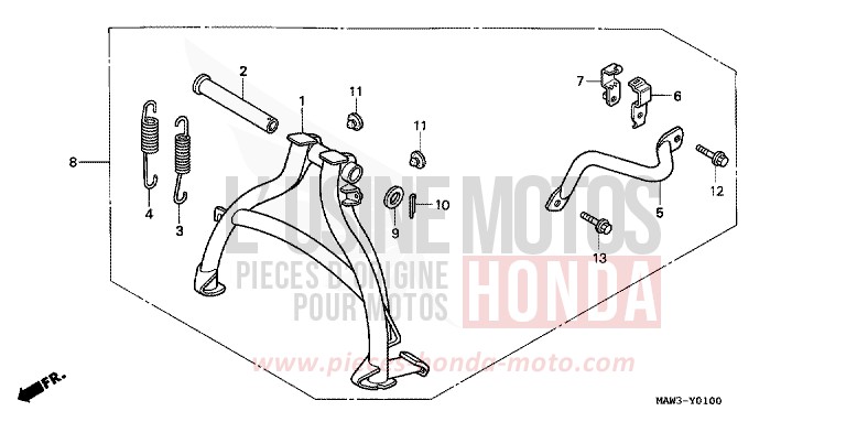 STAENDERSATZ von Transalp LAPIS BLUE METALLIIC (PB257H) von 1996