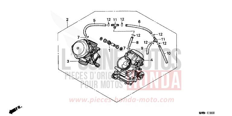 VERGASER (KOMPL.) von Transalp SCHWARZ (NH1D) von 1997