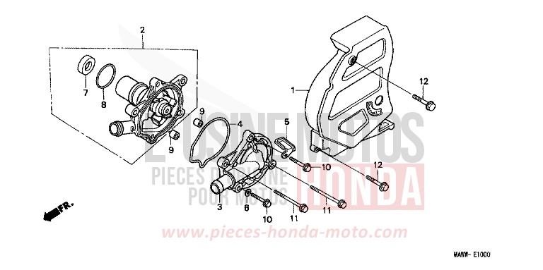 WASSERPUMPE von Transalp SCHWARZ (NH1D) von 1999
