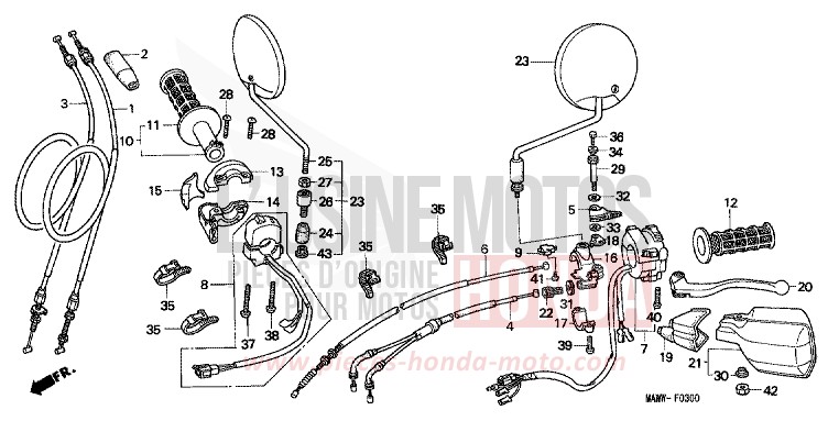 SCHALTER/KABEL von Transalp TASMANIA GREEN ME (G142G) von 1999