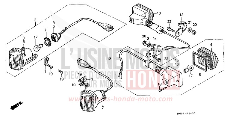BLINKER von Transalp ANCHOR GRAY METALLIC-U (NH229B) von 1989