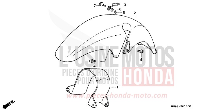 KOTFLUEGEL, VORNE von Transalp CANDY TAHITIAN BLUE (PB215A) von 1989