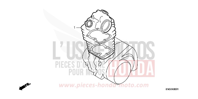 DICHTUNG SATZ A von Transalp PEARL CRYSTAL WHITE (NH193P) von 1991