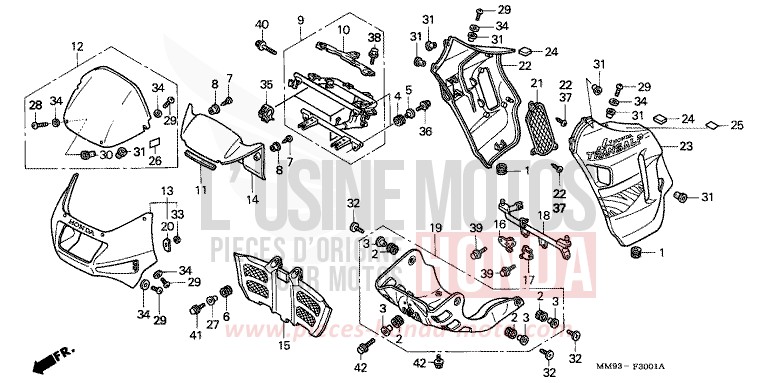 WINDLAUF (2) (XL600VR) von Transalp ANCHOR GRAY METALLIC-U (NH229B) von 1994