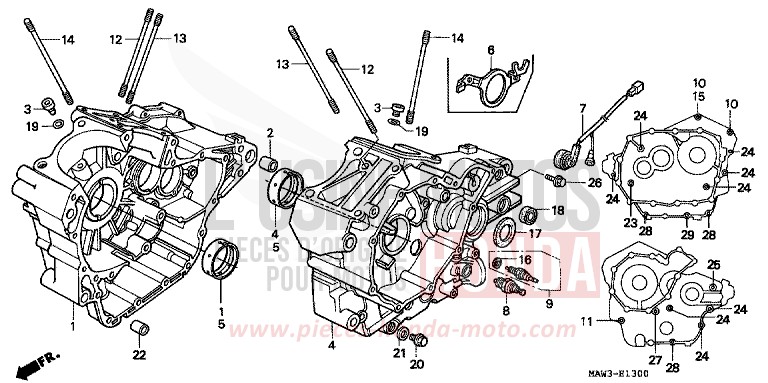 KURBELGEHAEUSE von Transalp ANCHOR GRAY METALLIC-U (NH229B) von 1996
