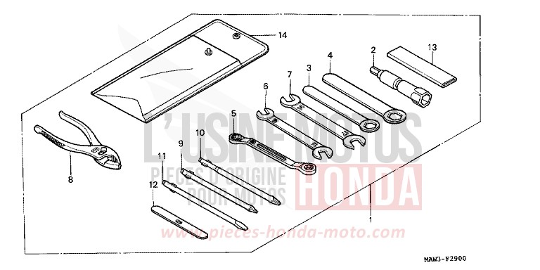 WERKZEUGE von Transalp CASSIS RED METALLIC (R217K) von 1996