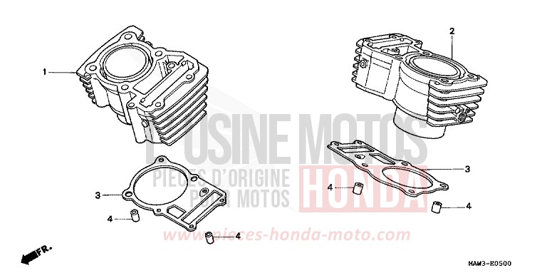 ZYLINDER von Transalp LAPIS BLUE METALLIIC (PB257H) von 1996