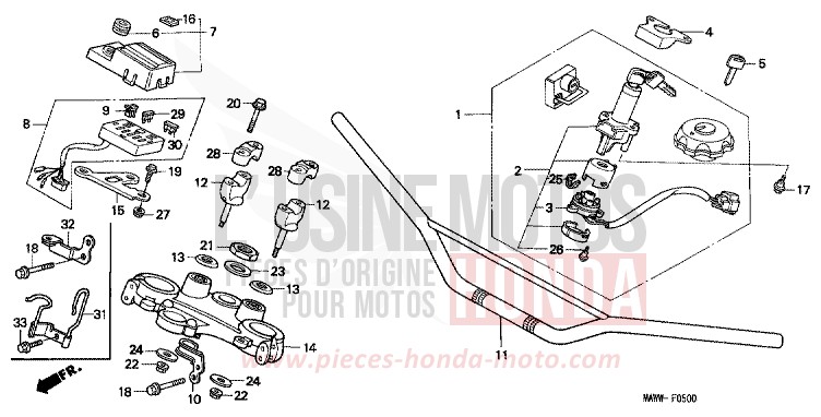 ROHRGRIFF/OBERE BRUECKE von Transalp CINNAMON BEIGE METALLIC (YR168A) von 1997