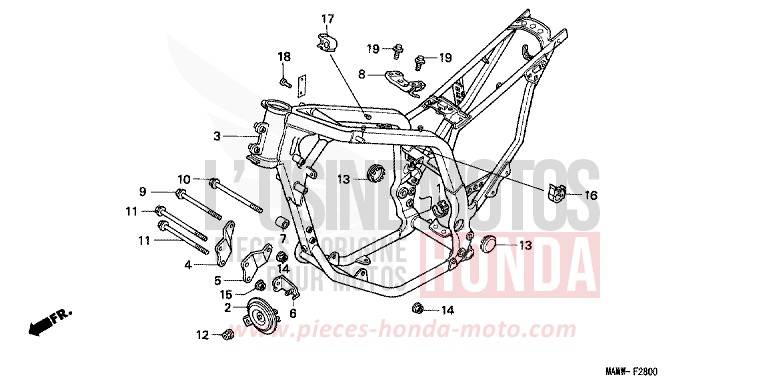 RAHMENKOERPER von Transalp CINNAMON BEIGE METALLIC (YR168A) von 1997