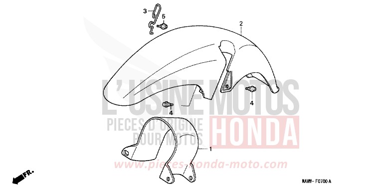 KOTFLUEGEL, VORNE von Transalp PARLOR PURPLE METALLIC (RP159D) von 1998