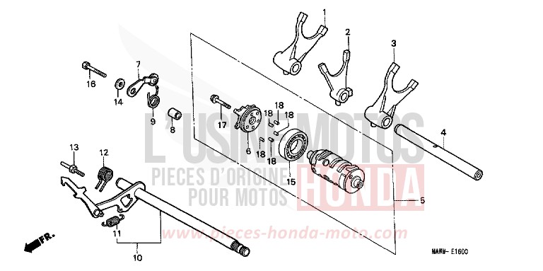 SCHALTTROMMEL von Transalp SCHWARZ (NH1D) von 1999