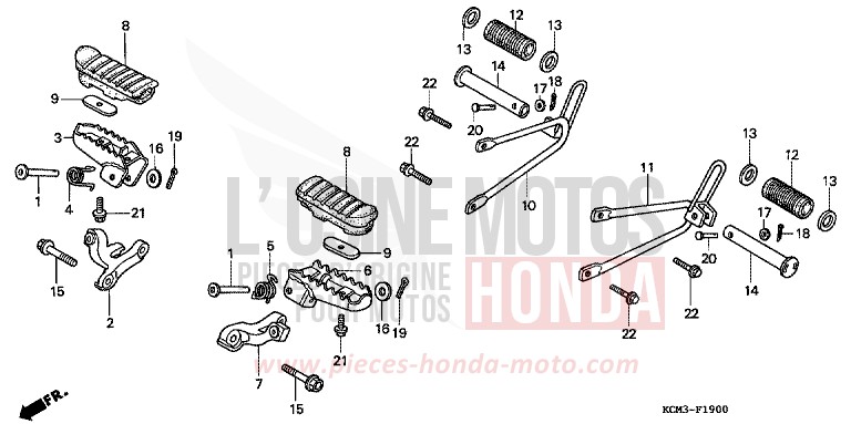 STUFE von XLR125R SCHWARZ (NH1A) von 1998