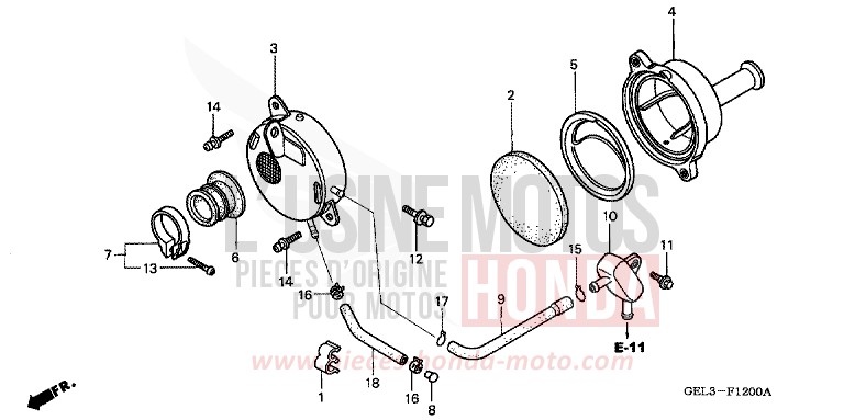 LUFTFILTER von XR50R FIGHTING RED (R134) von 2002
