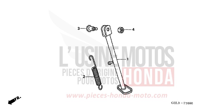 STAENDER von XR50R FIGHTING RED (R134) von 2003