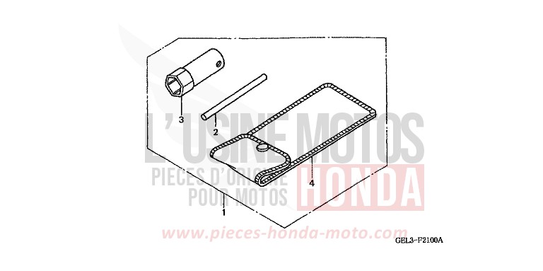 WERKZEUGE von XR50R FIGHTING RED (R134) von 2003