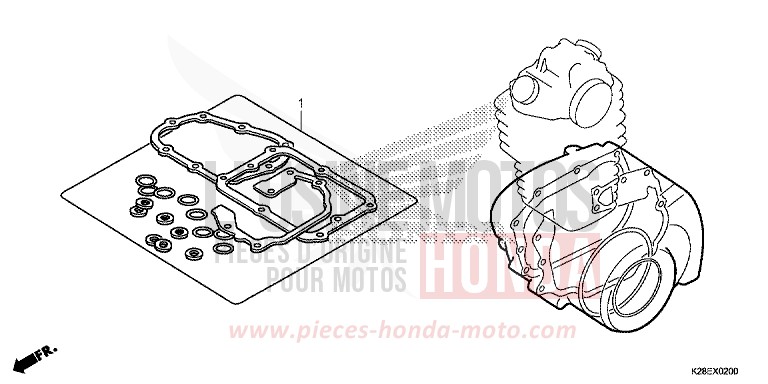 DICHTUNG SATZ B von CRF125 EXTREME RED (R292) von 2023